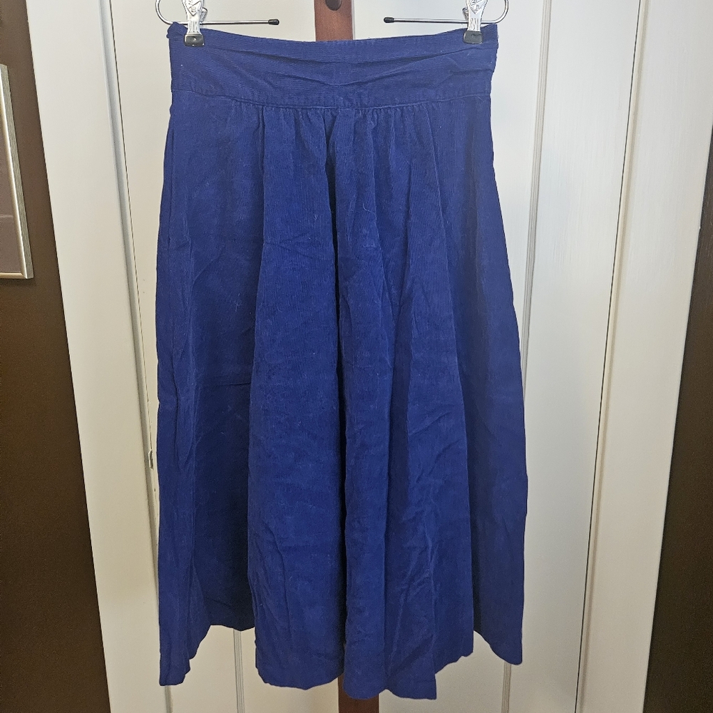 Vintage corduroy midi skirt